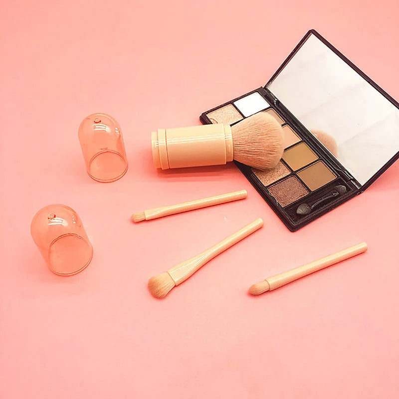 4-in-1 Portable Makeup Brush Set