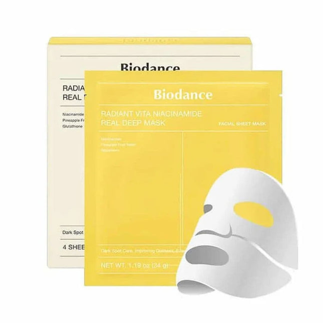 Biodance Radiant Vita Niacinamide Real Deep Mask (4 Sheets)