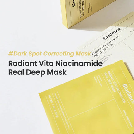 Biodance Radiant Vita Niacinamide Real Deep Mask (4 Sheets)