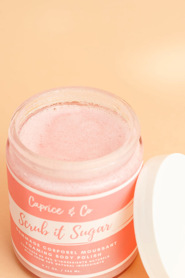 Foaming Body Scrub - Pomegranate + Apple Nectar + Amber & Vanilla