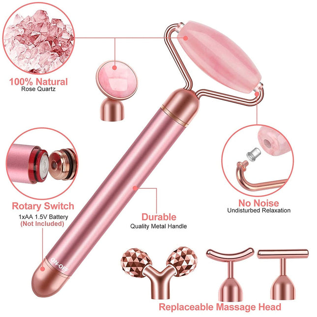 24K Gold Face Massager (Rose)