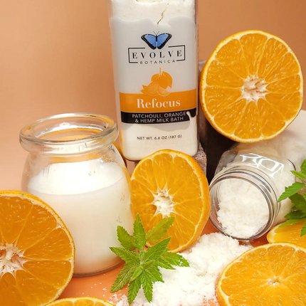 Milk Bath - Refocus (Patchouli, Orange, & Hempseed Oil)