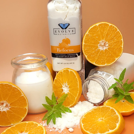 Milk Bath - Refocus (Patchouli, Orange, & Hempseed Oil)