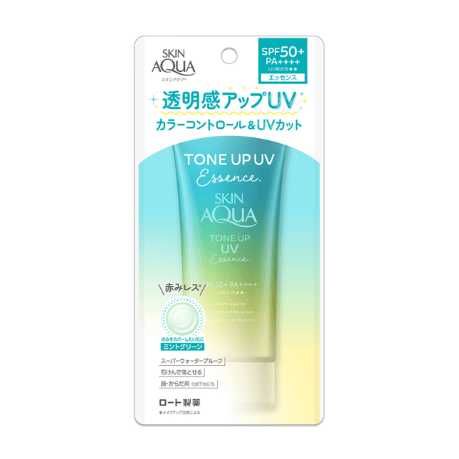 Skin Aqua Tone Up UV Essence Mint Green SPF50+ PA++++
