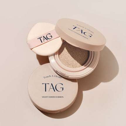 TAG Velvet Cover Cushion #01 Pale Light