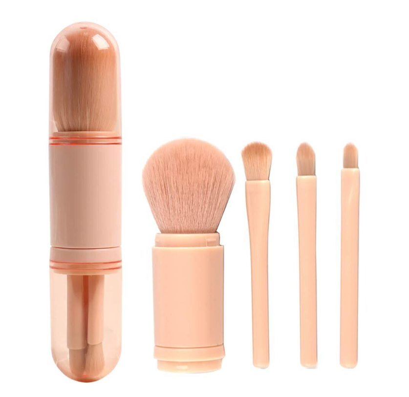 4-in-1 Retractable Travel Brush Set