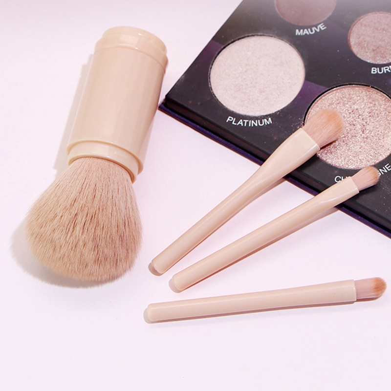 4-in-1 Retractable Travel Brush Set